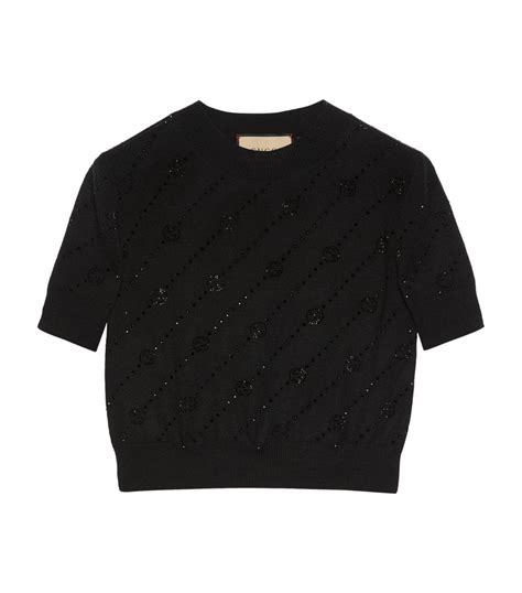 gucci black gg snowflake sweater|Cashmere sweater with Interlocking G in black .